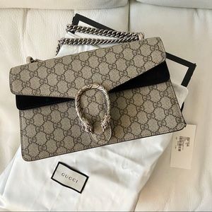 GUCCI Dionysus Small GG Supreme Beige/Black
